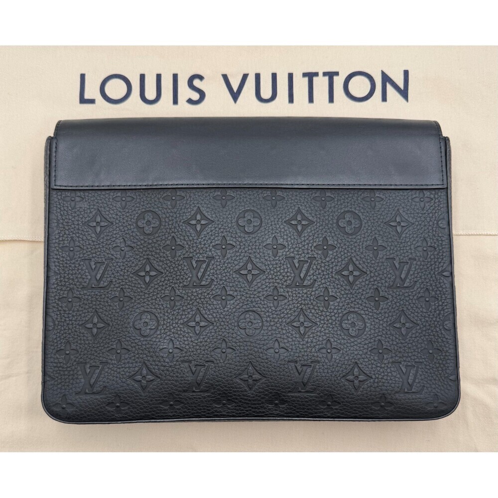 Louis Vuitton Pochette Steamer Monogram Taurillon Leather Bag Authentic - Picture 4 of 11